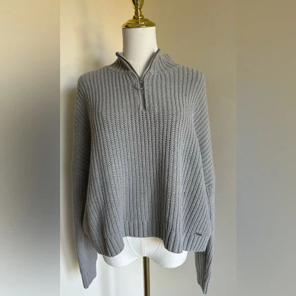 Hollister Gray Sweater- Medium - Picture 1 of 9